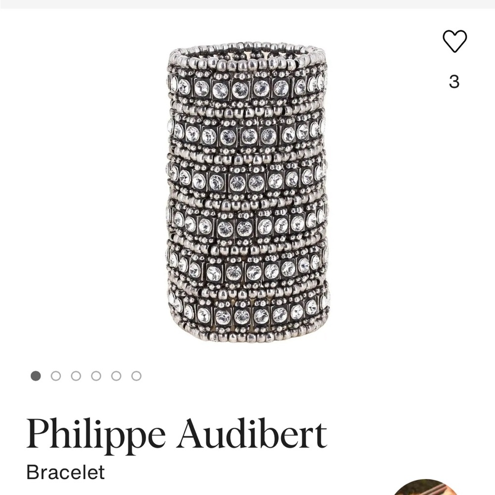 Philippe Audibert Paris Silver Beaded bracelet really cute - Picture 6 of 8